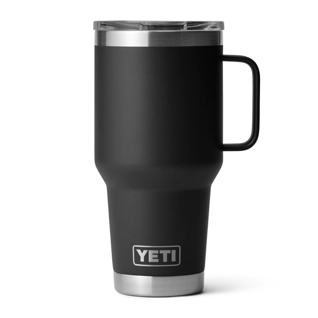 ENGRAVED YETI® RAMBLER® TRAVEL MUG WITH STRONGHOLD™ LID