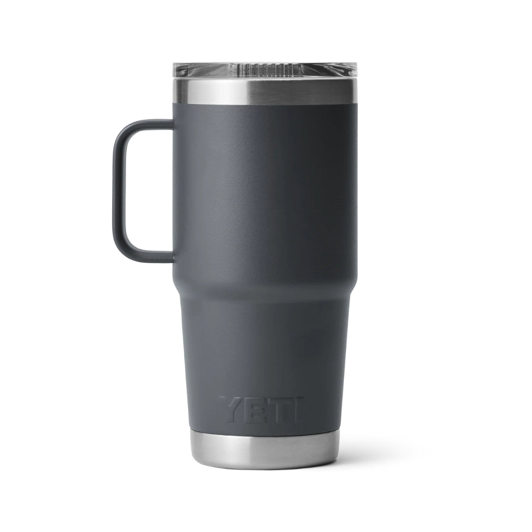 ENGRAVED YETI® RAMBLER® TRAVEL MUG WITH STRONGHOLD™ LID