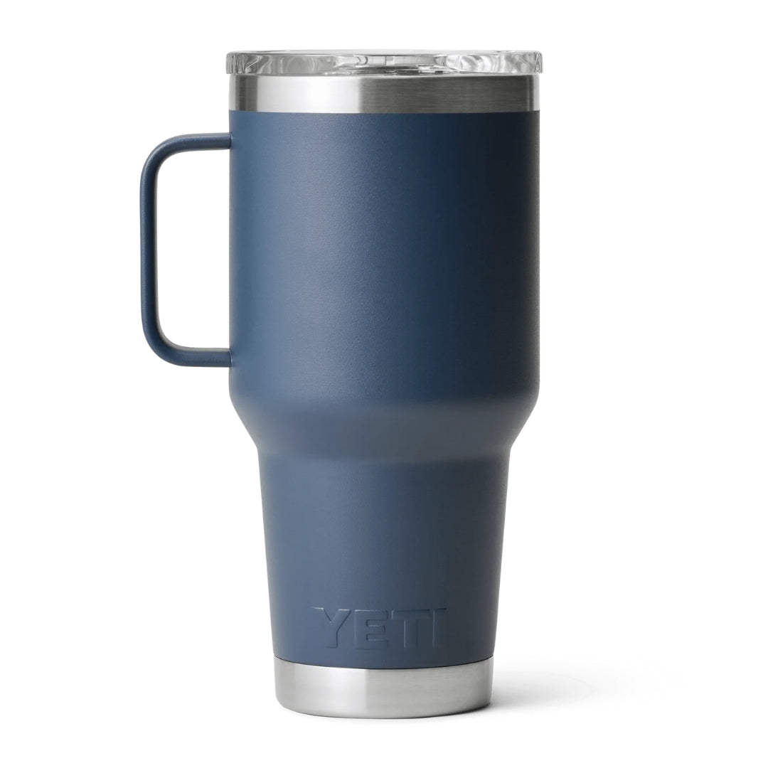 ENGRAVED YETI® RAMBLER® TRAVEL MUG WITH STRONGHOLD™ LID
