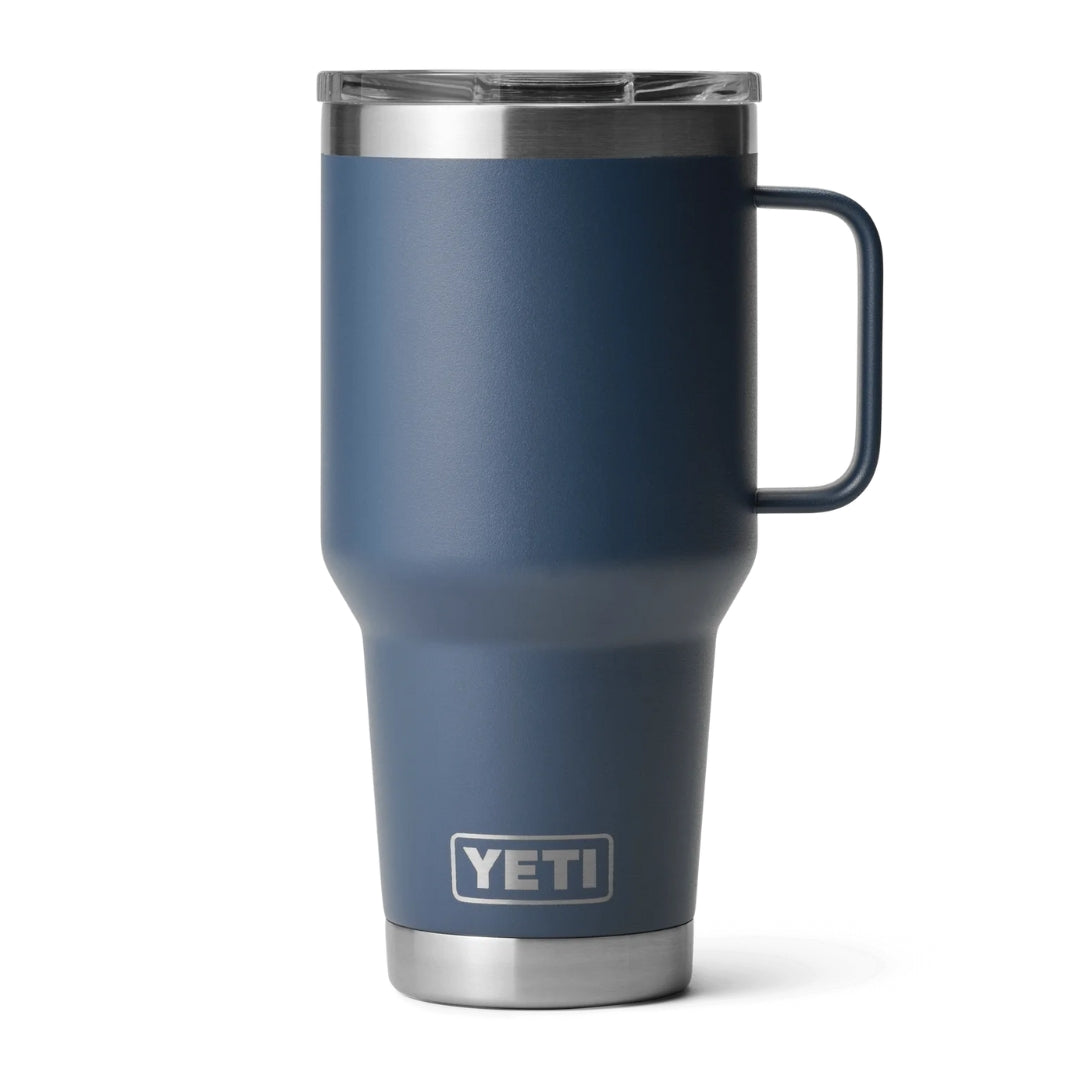 ENGRAVED YETI® RAMBLER® TRAVEL MUG WITH STRONGHOLD™ LID