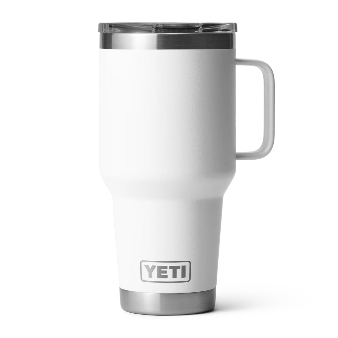 ENGRAVED YETI® RAMBLER® TRAVEL MUG WITH STRONGHOLD™ LID