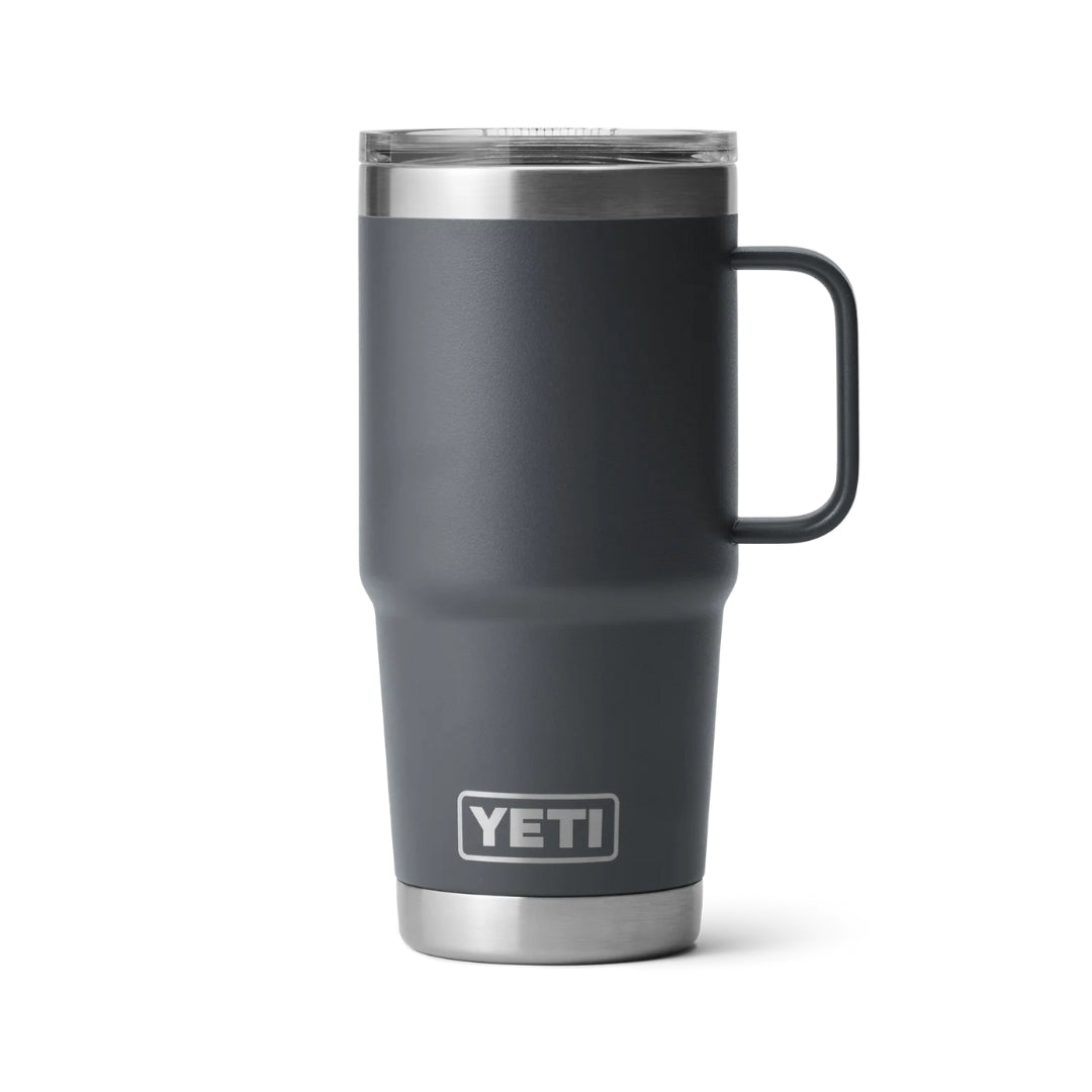 ENGRAVED YETI® RAMBLER® TRAVEL MUG WITH STRONGHOLD™ LID