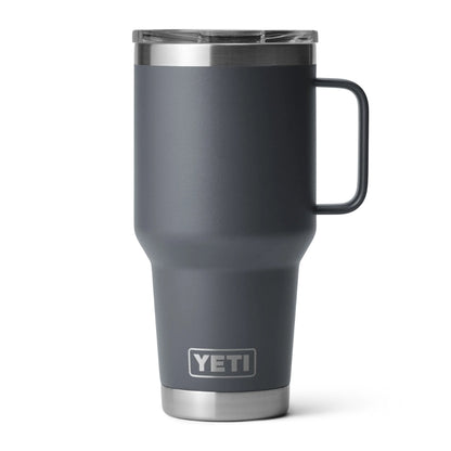 ENGRAVED YETI® RAMBLER® TRAVEL MUG WITH STRONGHOLD™ LID