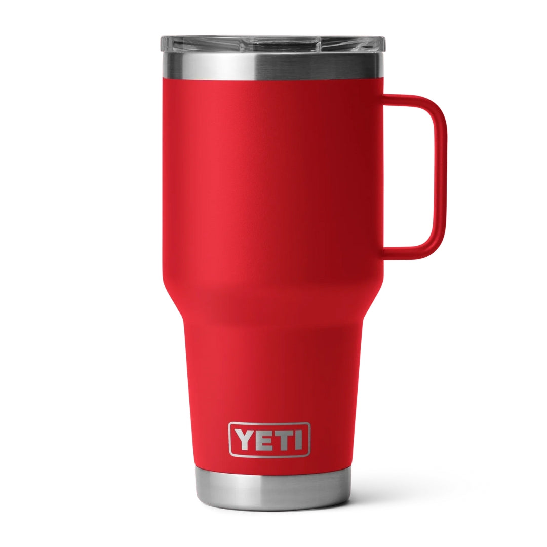ENGRAVED YETI® RAMBLER® TRAVEL MUG WITH STRONGHOLD™ LID