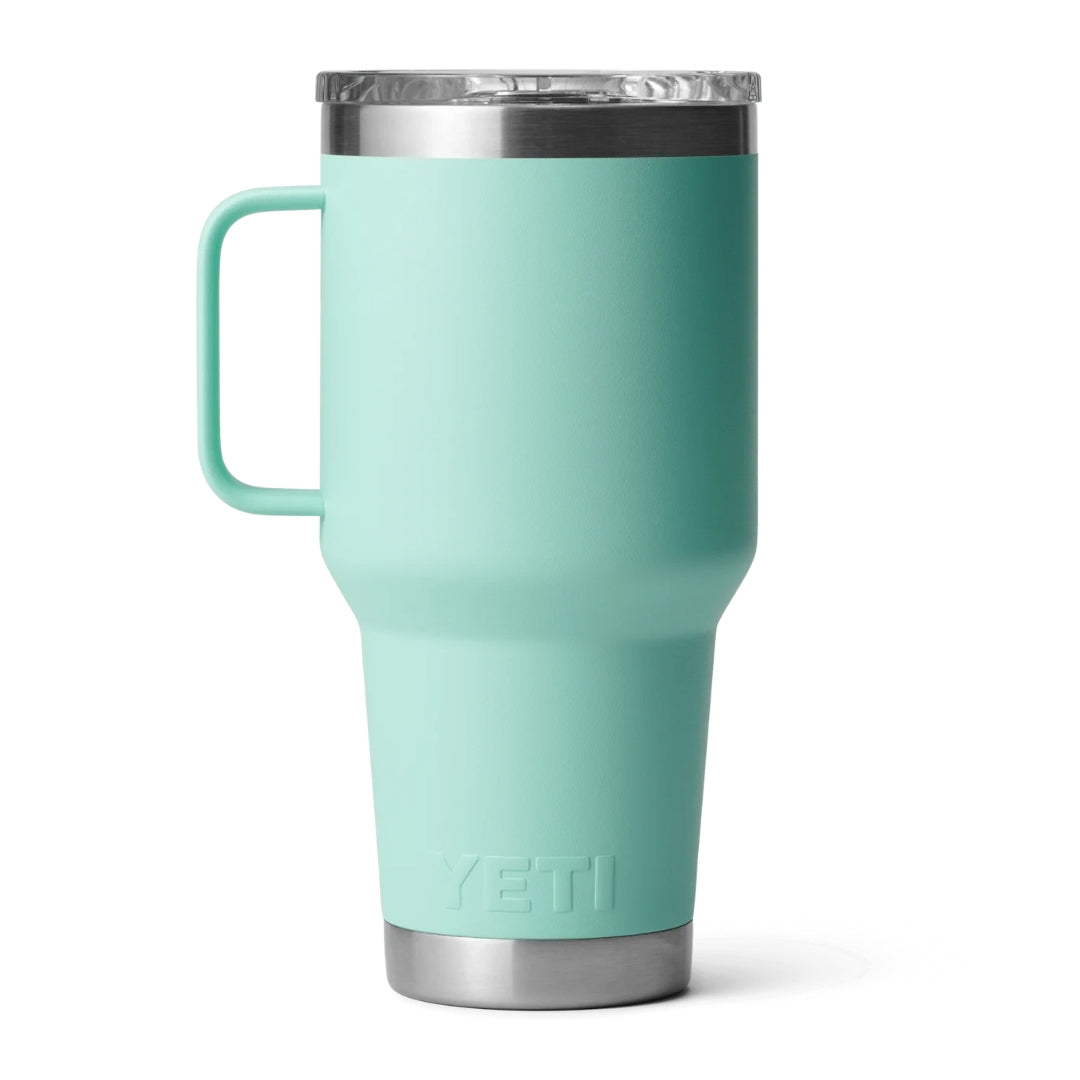 ENGRAVED YETI® RAMBLER® TRAVEL MUG WITH STRONGHOLD™ LID