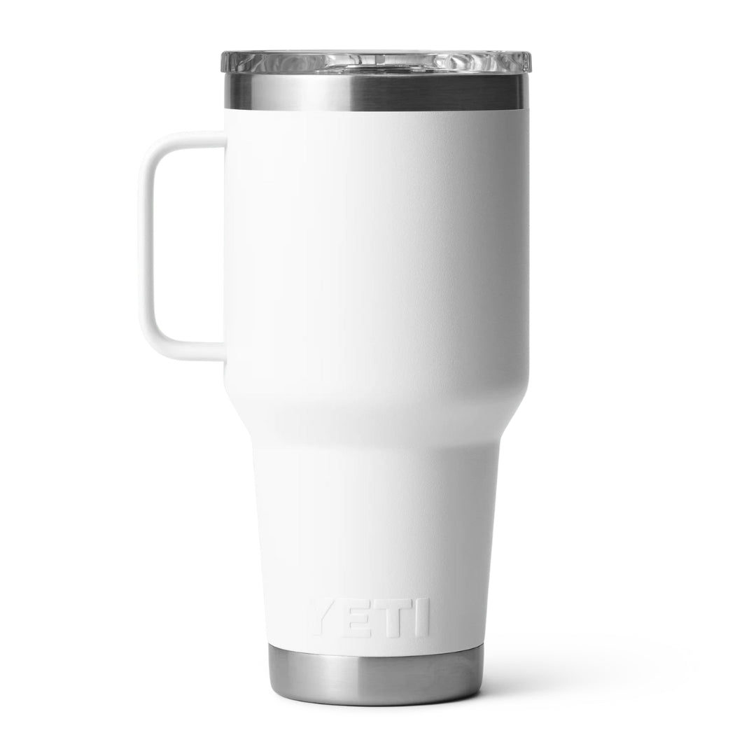 ENGRAVED YETI® RAMBLER® TRAVEL MUG WITH STRONGHOLD™ LID